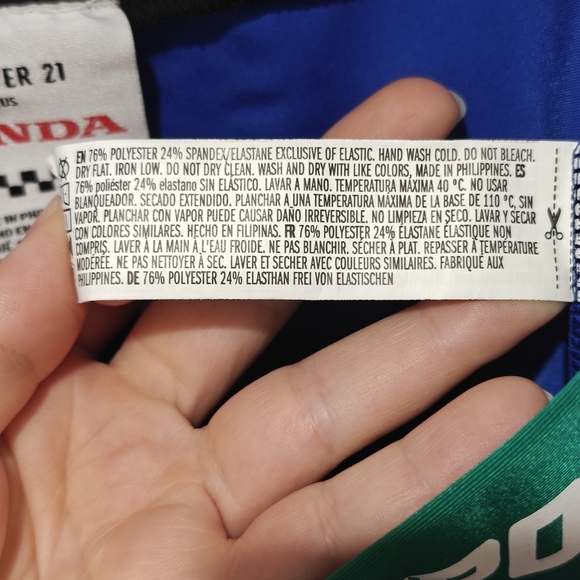 Forever 21 Honda Leggings High Waisted Plus Size 0X Scuba Material JDM VTEC - Picture 8 of 8